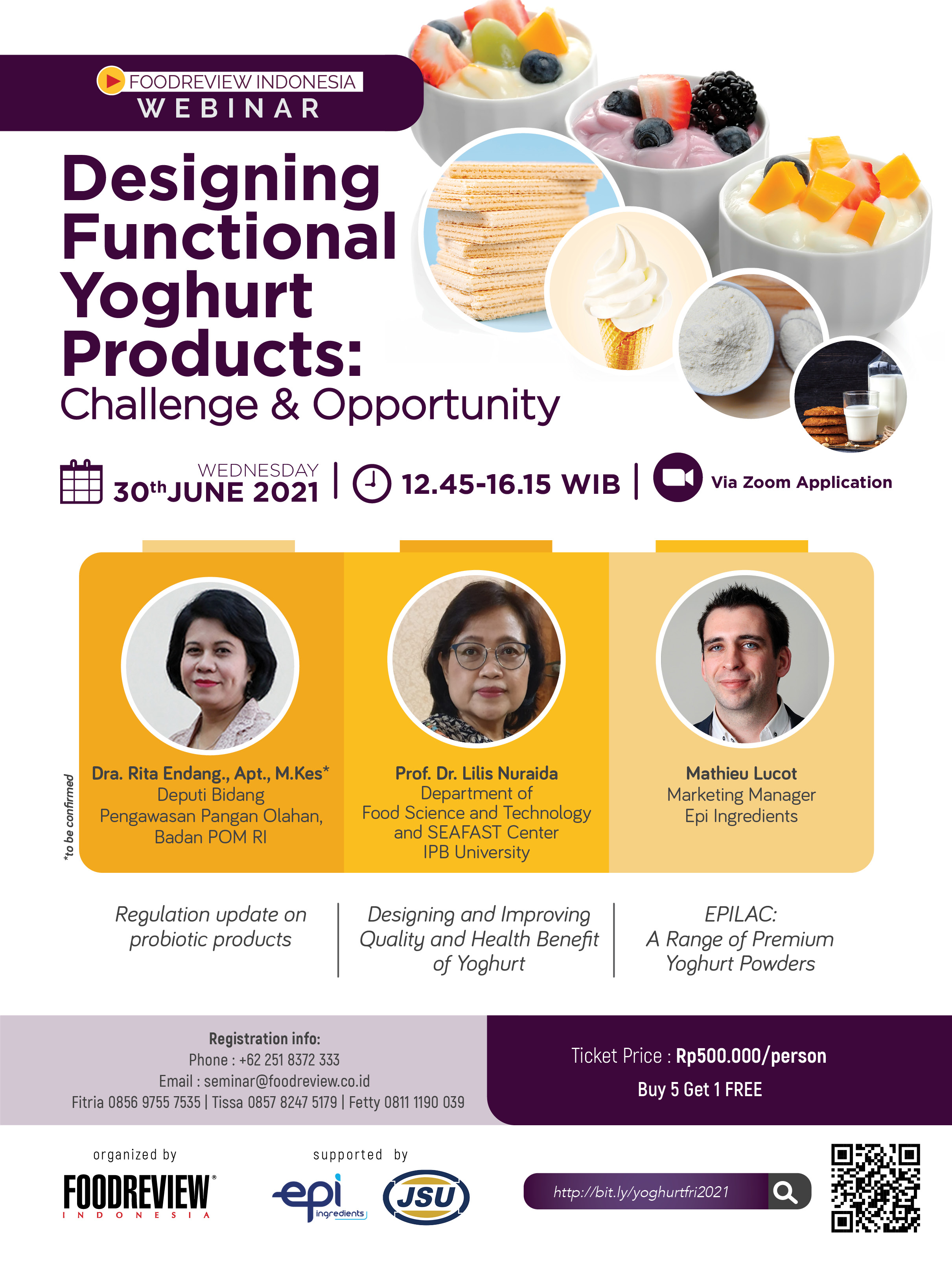 Designing Functional Yoghurt Products: Challange & Opportunity